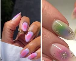 airbrushed nail art