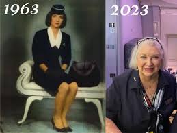 American Airlines Flight Attendant Retires After More Than 63 Years