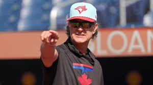 Don Mattingly celebrates with the Blue Jays after clinching a World Series spot!