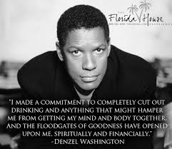 Beautiful quote about sobriety by Denzel Washington. 1-800-919 ... via Relatably.com