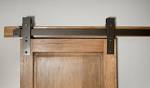 Flat track barn door hardware