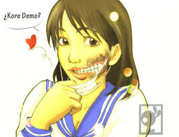 Resultado de imagem para kuchisake-onna draw