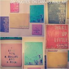 Wall Art Quotes Tumblr Diy - quotes on canvas wall | The Art-Full ... via Relatably.com