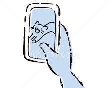 person holding a smartphone with a pet photo displayed on itの画像