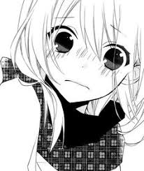 Image result for anime girl black and white