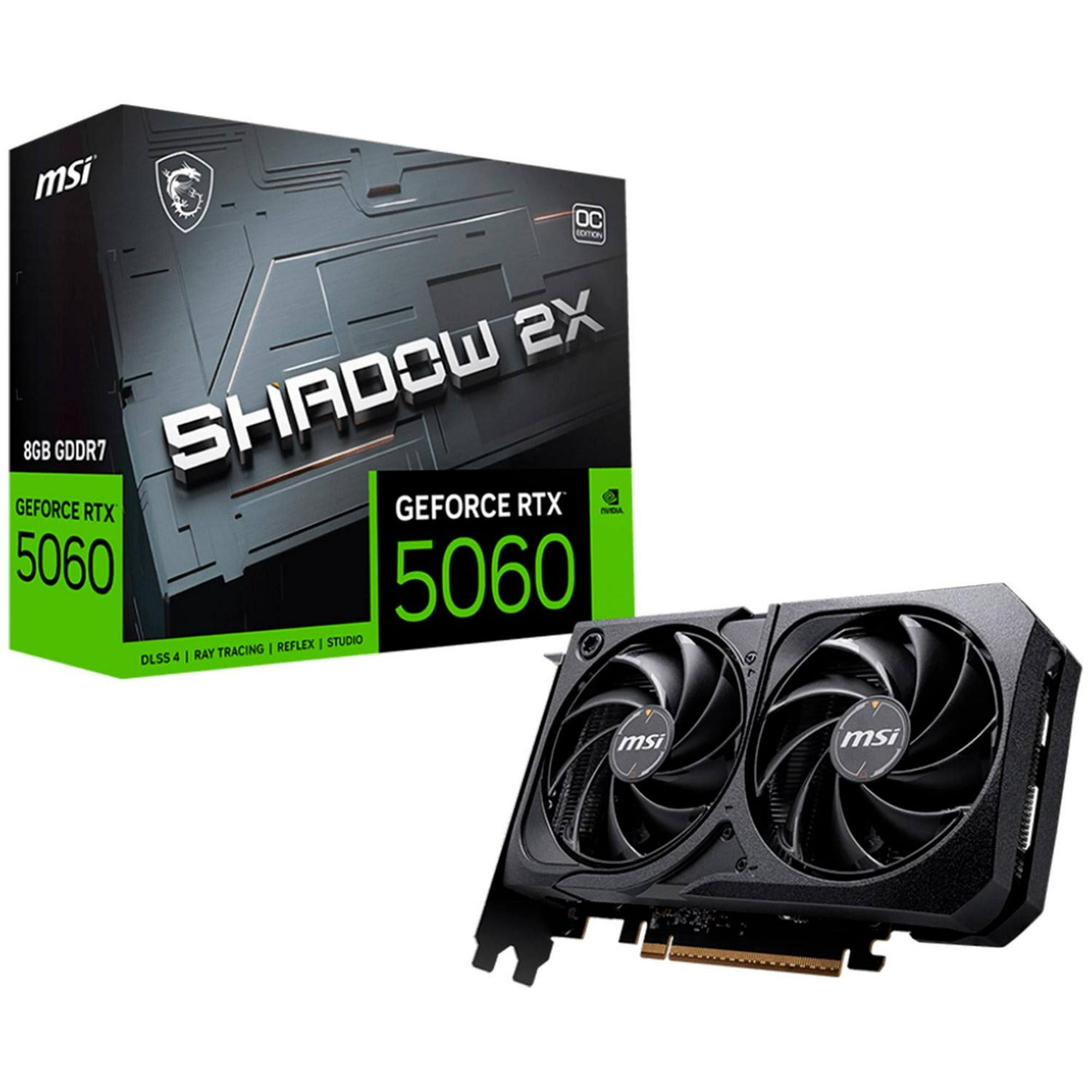 MSI GeForce RTX 5060 8G SHADOW 2X OC Graphics Card