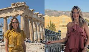 Monocromático é a sensação de Ticiane Pinheiro na Grécia: em eurotrip fashion com Rafa Justus, apresentadora reúne tendências e dita moda no verão europeu