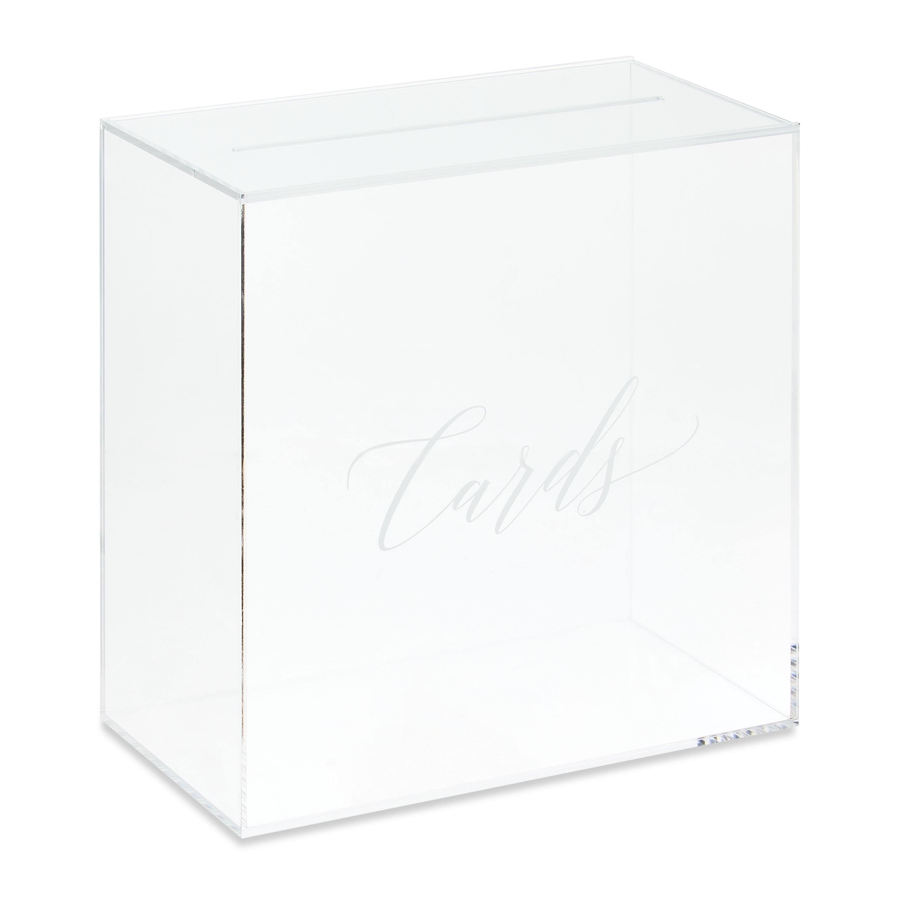 Clear Acrylic Card Box with Slot