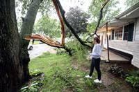Storms cause power outages, downed trees throughout Dubuque area