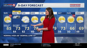 Dry skies and seasonable temperatures will continue across Northwest Missouri and Northeast Kansas Thursday afternoon and evening, before scattered shower and t-storm chances develop late Thursday night and early Friday morning.