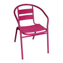 Chaise bistrot fushia