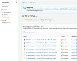 Image of AWS CodeGuru Reviewer Analyze Code screen