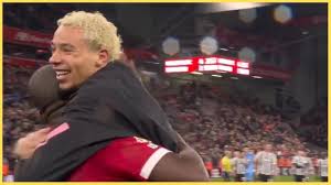 (Video) Hugo Ekitike and Ibou Konate share heartwarming on-field moment after Liverpool win