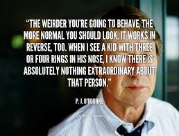 The weirder you&#39;re going to behave, the more normal you should ... via Relatably.com