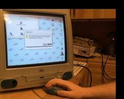 Image of Mac OS 8 on iMac G3