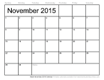 Month of november 2015