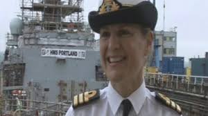 Sarah West&#39;s first week as first female Commander of major Royal Navy Warship. Commander Sarah West Credit: ITN. The first female commander of a major Royal ... - image_update_4dab350f4471f167_1338458518_9j-4aaqsk
