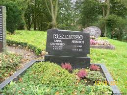 Grab von Heinrich Hennings (02.01.1893-22.02.1945), Friedhof Mitling-