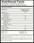 Whey protein 1nutrition facts