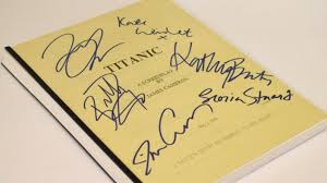 DiCaprio and Winslet signed Titanic script sold