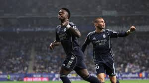 Vinicius firma un doblete de lujo ante el Espanyol y dedica un gesto a la grada en el 0-1