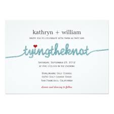 Tying The Knot Invitations &amp; Announcements | Zazzle.co.uk via Relatably.com