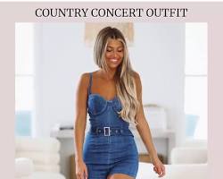 Image of Denim country concert outfit