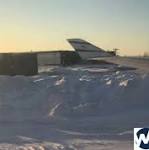 flight makes emergency landing frozen