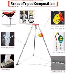 Amazon.com: Rescue Tripod Lifting Rescue Equipment,Confined ...