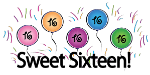 Image result for sweet 16 birthday clip art