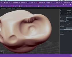 Imagen de SculptGL 3D modeling software