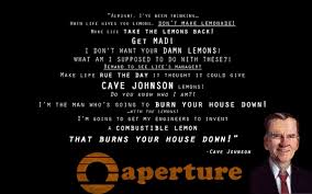 Portal 2 Cave Johnson Quotes. QuotesGram via Relatably.com