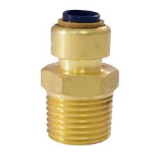 Tectite 1/4 in. (3/8 in. ) Brass Push-To-Connect x 1/2 in ...