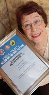 Award-winner: Pauline Palmer with her certificate proving how revered she is as a Neighbourhood Watch co-ordinator. Award-winning Neighbourhood Watch ... - article-1394582-0C6B9BA500000578-812_233x446