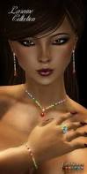 EarthStones Laraine Jewelry Set - Diamond Gold ...