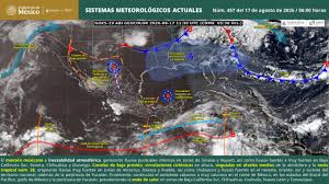 Prevé SMN lluvias fuertes, calor de hasta 40 grados y oleaje elevado