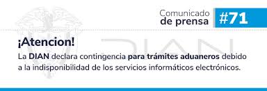 Dian Declara Indisponibilidad de Servicios Aduaneros por Fallas Eléctricas - Imagen principal del artículo