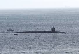 USS Ohio class nuclear-powered submarine in Gibraltar amidst tight security