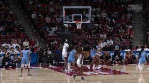 Tessa Johnson sinks a trey for South Carolina