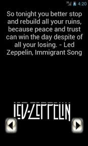 Led Zeppelin Lyric Quotes. QuotesGram via Relatably.com