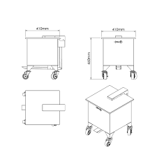 Carro para Detritos Modular em Inox – 40 Litros – Relux ...