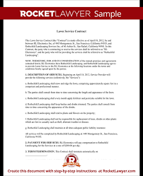 Lawn Service Contract Template (with Sample) via Relatably.com
