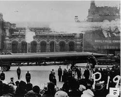 Image of Soviet R12 ballistic missile in Cuba