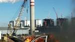 Cars flames Eskom's Kusile construction