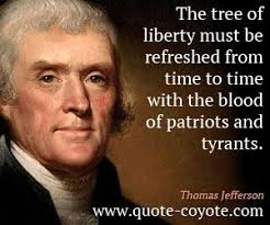 Thomas Jefferson - The tree of liberty | All Things Thomas ... via Relatably.com