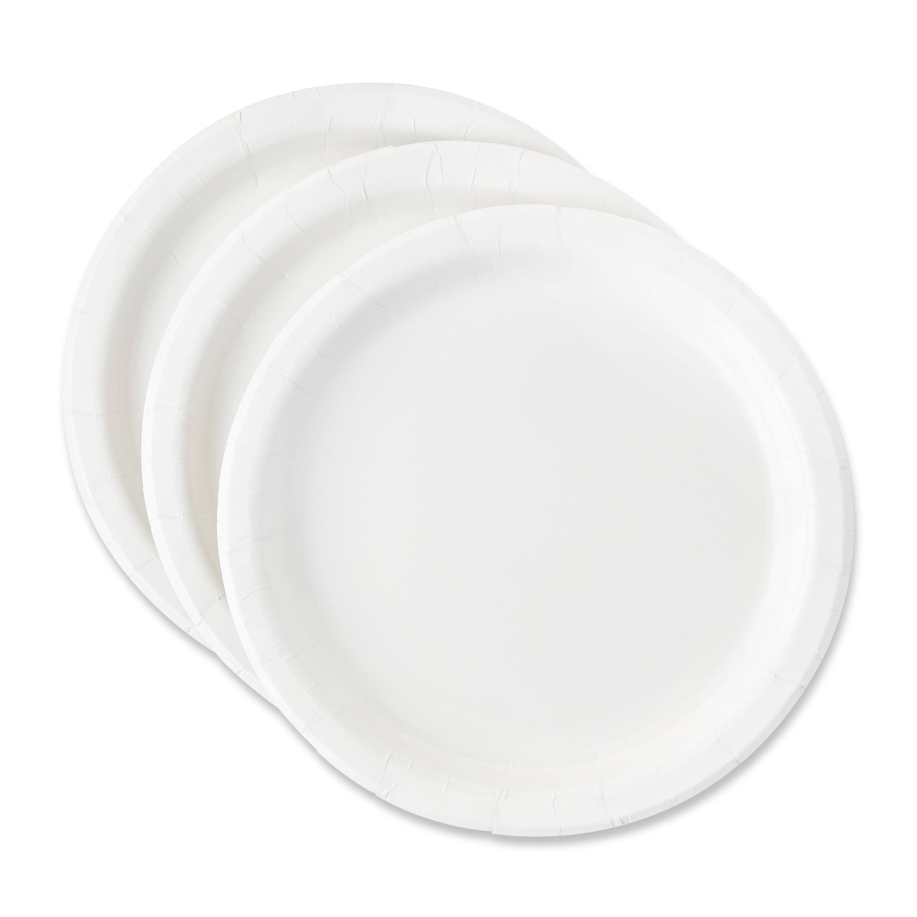 Disposable Paper Plates 9" White
