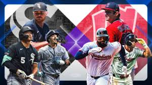White Sox and Guardians players competing in a critical AL Central series