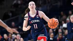 UConn women's basketball team celebrating victory