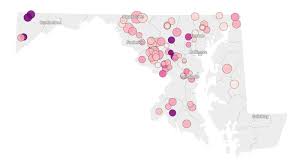 Maryland snowfall measurements from Feb. 22-23 storm