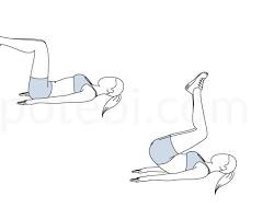 Image of Reverse crunch exercise